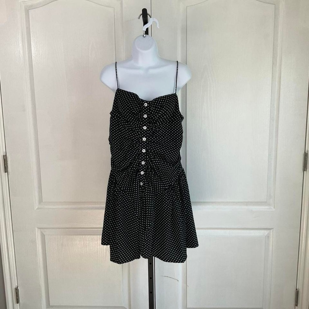 Polka dot mini‎ dress